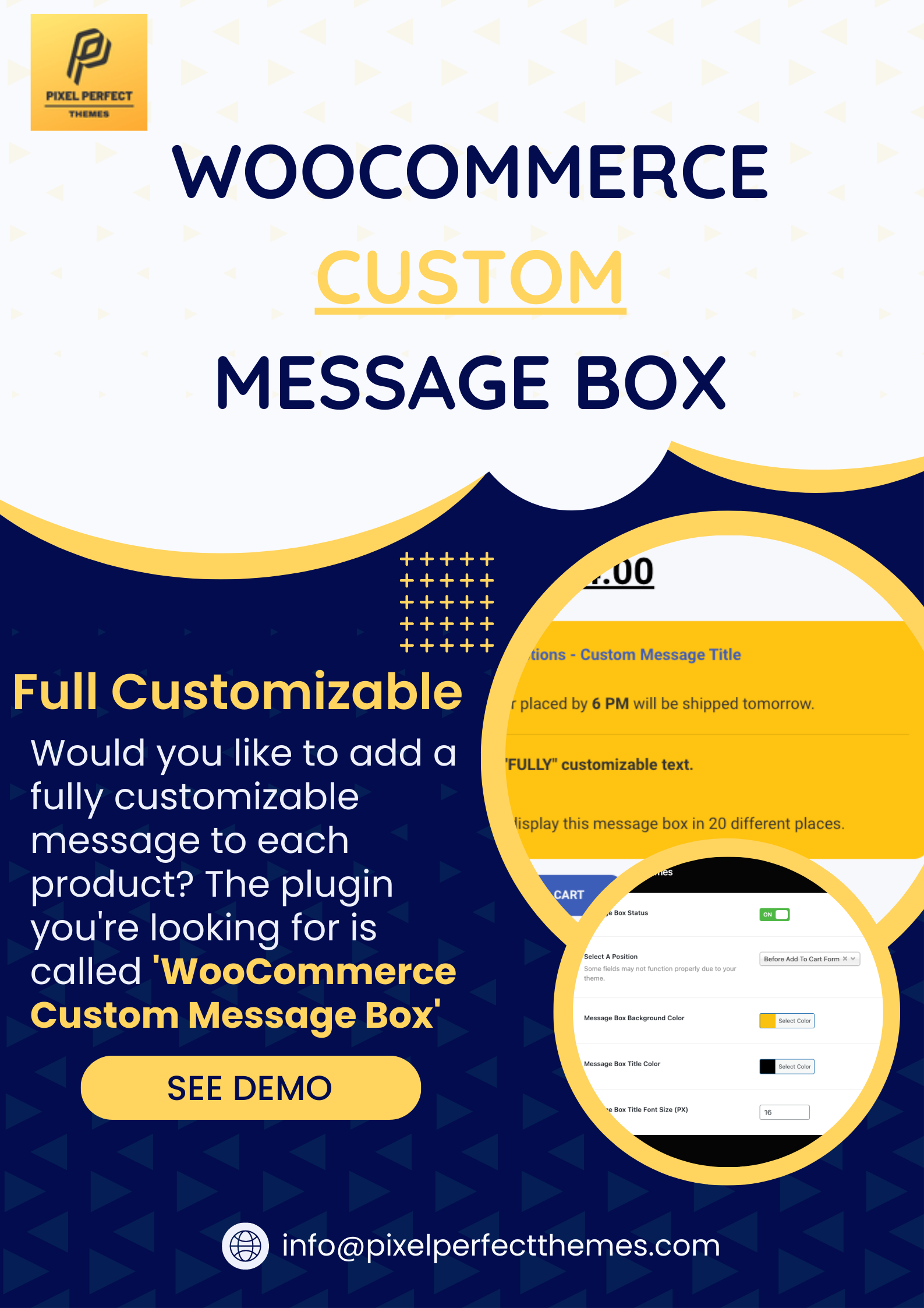 WooCommerce Product Page Custom Message Box - 1